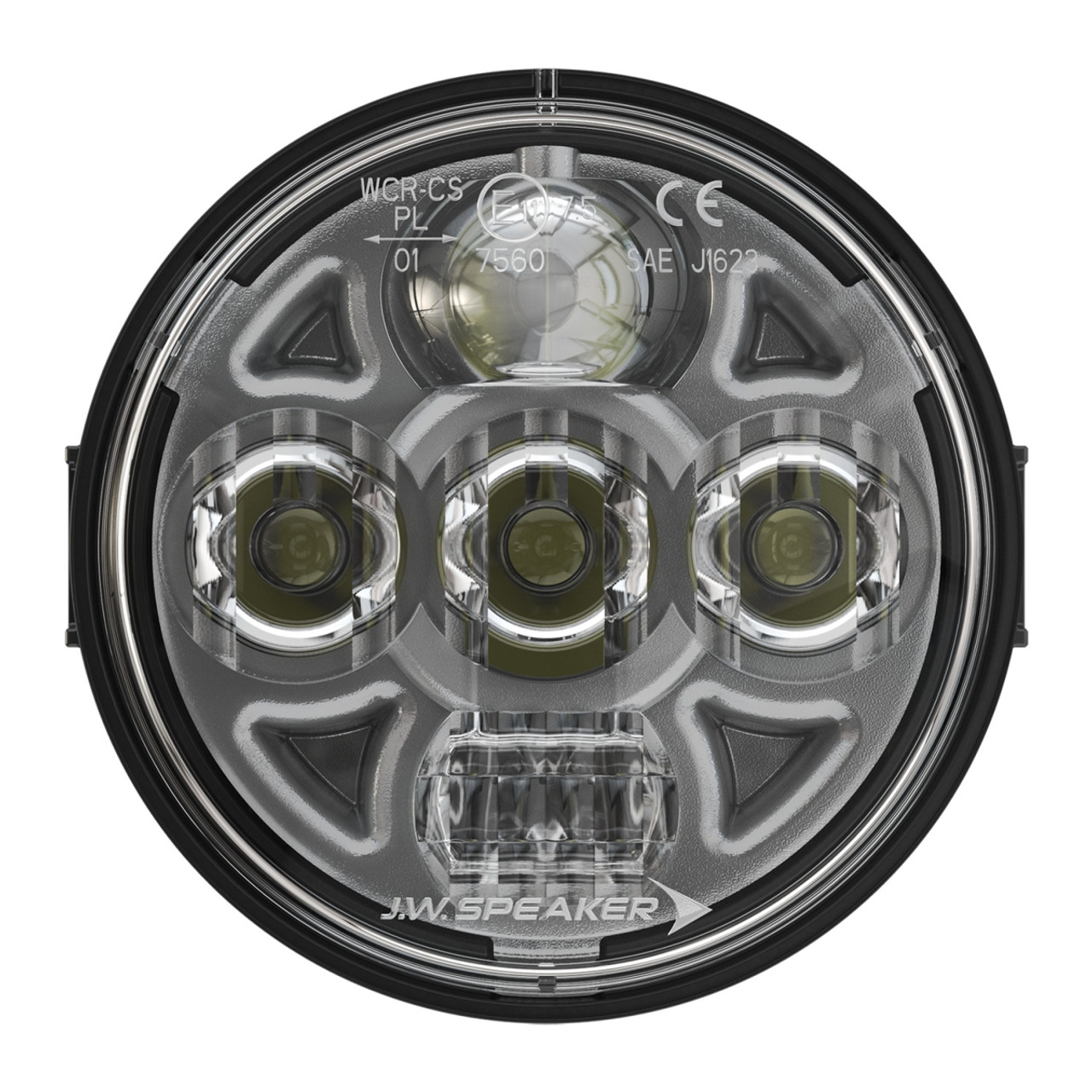 J.W. Speaker 12-24V SAE/ECE LED High/Low Beam Headlight - Model 8415 Evolution