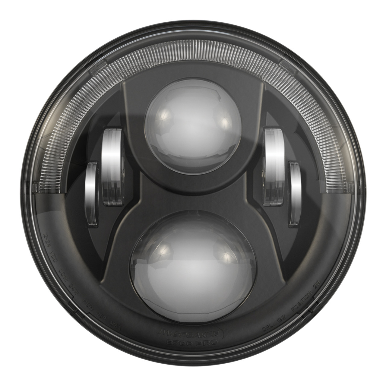 J.W. Speaker 12-24V ECE LHT/RHT LED High & Low Beam Headlight - Model 8700 Evo 2 Pro