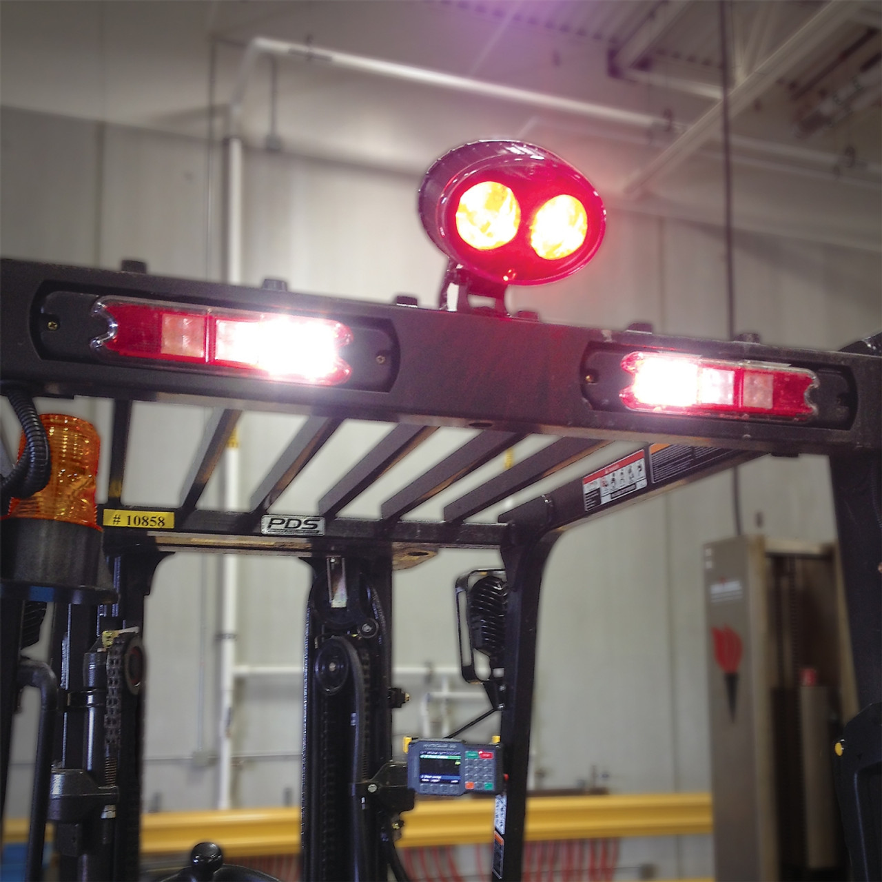 J.W. Speaker 12-110V LED Red Material Handling Safety Light - Model 770 RED