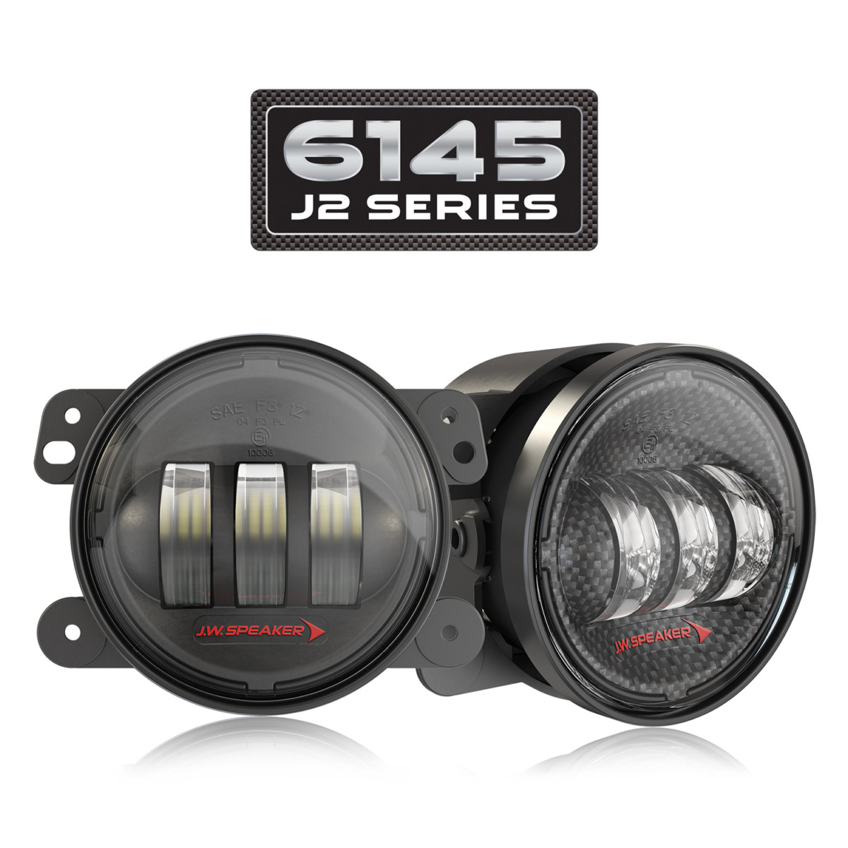 LED Jeep Fog Lights - Model 6145 J2 Series