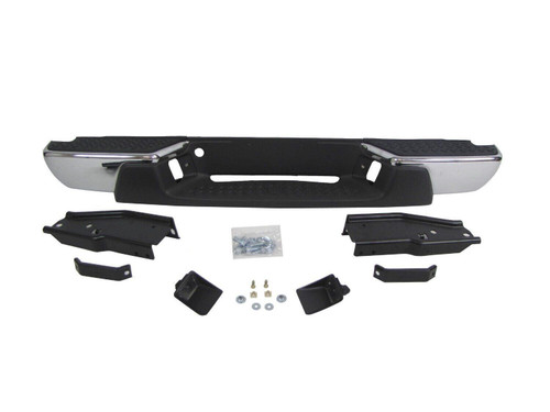 Complete Chrome Rear Bumper Assembly For 2004-2007 Chevrolet Colorado GMC Canyon