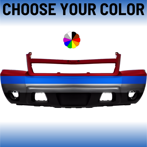 Front Bumper Cover For 2007-2014 Chevrolet Suburban 1500 and Tahoe Crew Cab