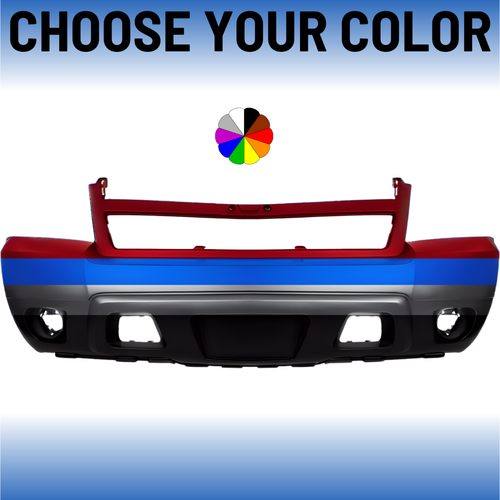 Front Bumper Cover For 2007-2014 Chevrolet Suburban 1500 and Tahoe Crew Cab