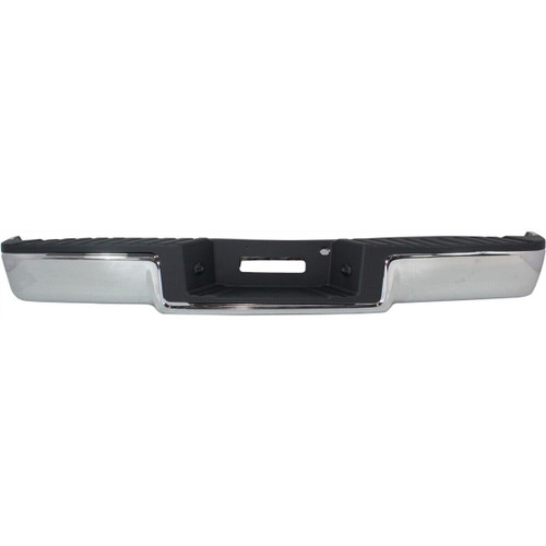 Complete Rear Steel Bumper Assembly Chrome For 2006-2008 Ford F-150