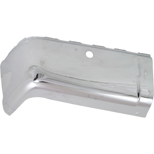 Left Rear Chrome Bumper End For 2007-2013 Chevrolet Silverado With Sensor Holes