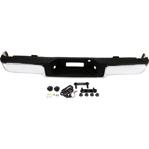 Rear Steel Step Bumper Assembly For 2006-2008 Ford F-150 Without Sensors