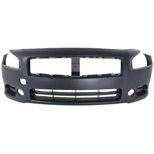 Front Bumper Cover For 2009-2014 Nissan Maxima With Fog Lamp Holes