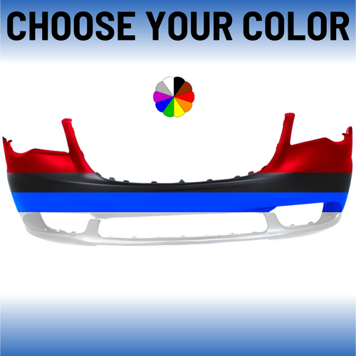 Front Bumper Cover For 2011-2016 Chrysler Town And Country With Fog Lamp Holes