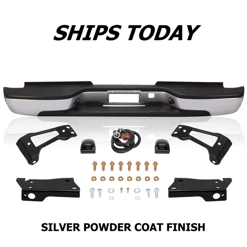 Steel Rear Step Bumper Assembly For 1999-2007 Chevrolet Silverado/GMC Sierra 1500/2500