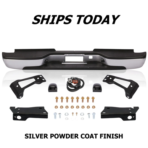 Steel Rear Step Bumper Assembly For 1999-2007 Chevrolet Silverado/GMC Sierra 1500/2500