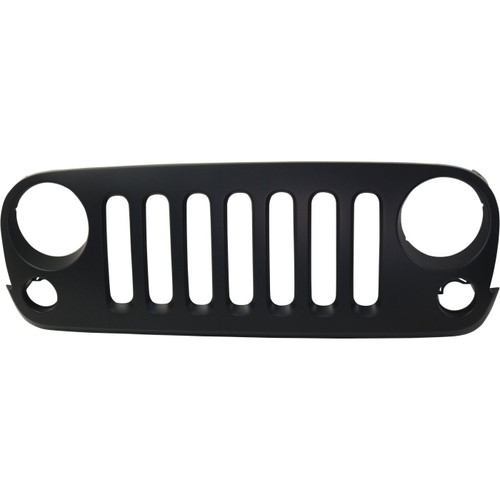 Black Paintable Grille Fits 2007-2017 Jeep Wrangler