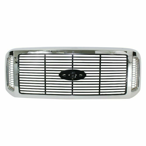Chrome and Black Grille For 2005-2007 Ford F250/F350 Super Duty