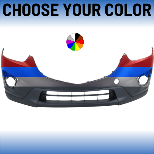 Front Bumper Cover For 2013-2016 Mazda CX-5 With Fog Lamp Holes