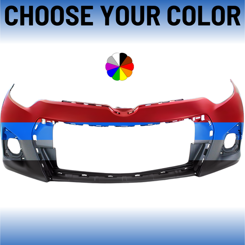 Front Bumper Cover For 2014-2016 Toyota Corolla S/SE