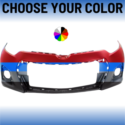 Front Bumper Cover For 2014-2016 Toyota Corolla S/SE