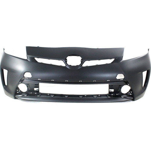 Front Bumper Cover For 2012-2015 Toyota Prius With Fog Lamp Holes