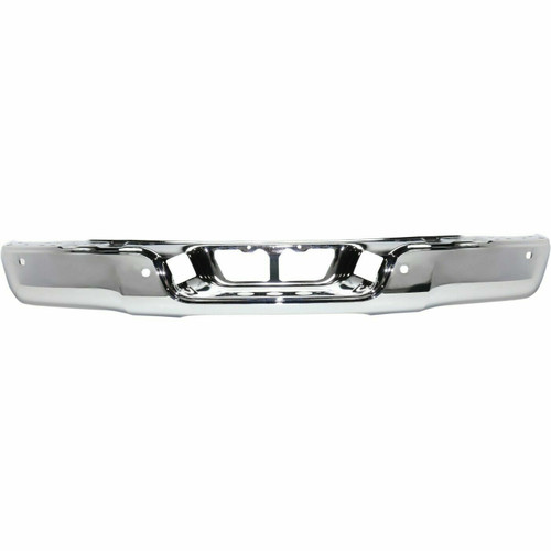 Chrome Rear Bumper For 2007-2013 Toyota Tundra With Sensor Holes