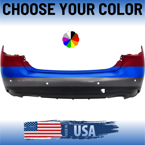 Rear Bumper Cover For 2018-2024 Infiniti Q50 Sedan With Sensors