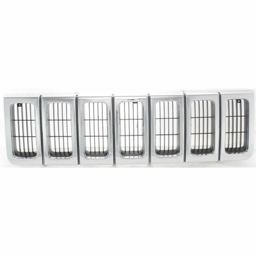 Chrome Grille Assembly For 1996-1998 Jeep Grand Cherokee