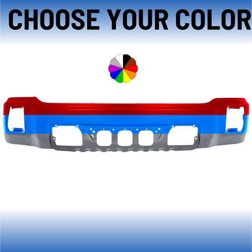 Paintable Front Bumper For 2014-2015 GMC Sierra 1500 Without Sensor Holes Paintable Front Bumper For 2014-2015 GMC Sierra 1500 Without Sensor Holes