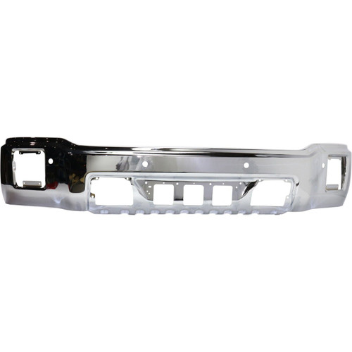 Chrome Front Bumper For 2014-2015 GMC Sierra 1500 With Sensor Holes