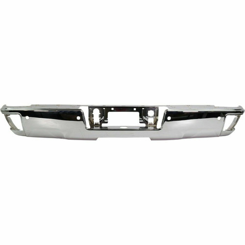 Chrome Rear Bumper For 2014-2018 Chevrolet Silverado/GMC Sierra With Sensors