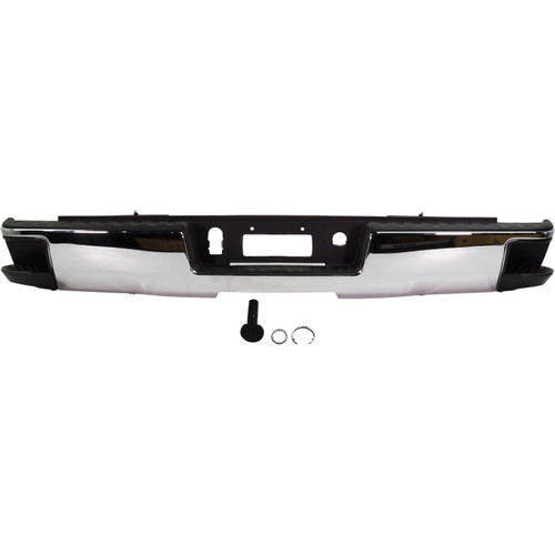 Chrome Rear Bumper For 2014-2018 Chevrolet Silverado 1500/GMC Silverado 1500 Without Sensor