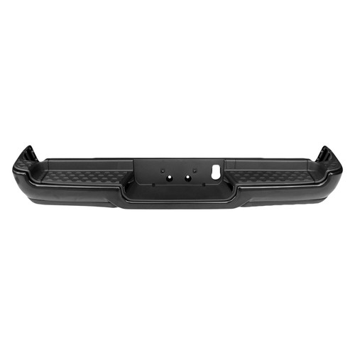 Complete Rear Bumper Assembly For 2019-2023 Single Exhaust Dodge Ram 1500 Without Sensors Complete Rear Bumper Assembly For 2019-2023 Single Exhaust Dodge Ram 1500 Without Sensors