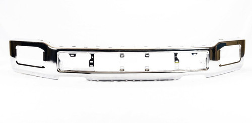 Chrome Front Bumper For 2018-2020 Ford F-150 With Fog Lights