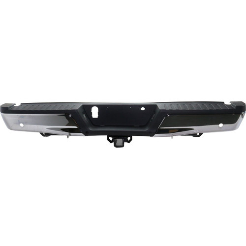 Complete Chrome Rear Bumper Assembly For 2015-2020 Ford F-150 With Max Tow