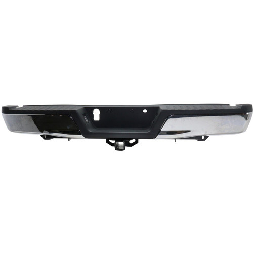 Complete Chrome Rear Bumper Assembly For 2015-2020 Ford F-150 Without Sensor
