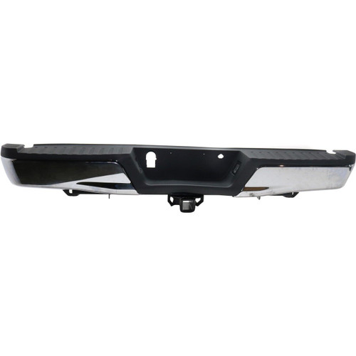 Complete Chrome Rear Bumper Assembly For 2015-2020 Ford F-150 With Max Tow