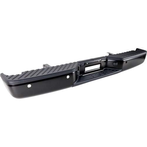 Rear Step Bumper Assembly For 2004-2015 Nissan Titan Primed Silver With Sensor