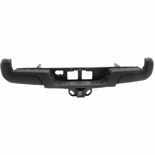 Rear Step Bumper Face Bar For 2016-2018 Toyota Tacoma Primed Without Sensor/Tow