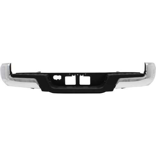 Rear Step Bumper Face Bar Chrome For 2016-2017 Toyota Tacoma Without Sensor/Tow