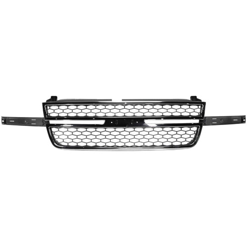 Front Grille For Chevrolet Silverado 1500/2500/3500 Chrome 2003-2007