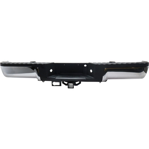 Rear Step Bumper Assembly For 2009-2014 Ford F-150 Chrome Without Sensors