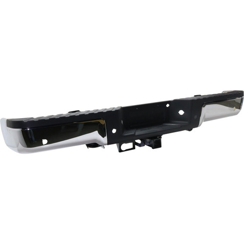 Rear Step Bumper Assembly For 2009-2014 Ford F-150 Chrome With Sensors
