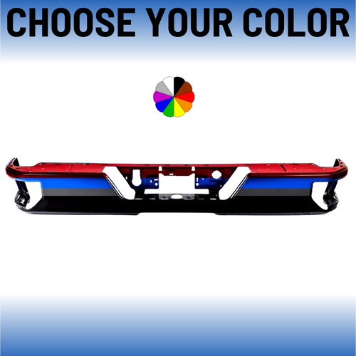 Rear Bumper For Silverado Sierra With Single Exhaust Without Sensors 2019-2025