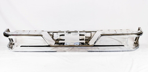 Chrome Rear Bumper For Chevy Silverado/GMC Sierra With Single Exhuast With Sensors 2019-2022