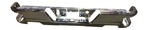 Chrome Rear Bumper For 2019-2025 GMC Sierra 1500/Chevrolet Silverado 1500 With Dual Exhaust