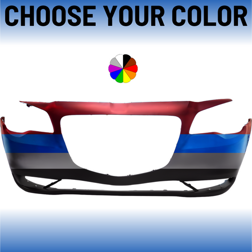 Front Bumper Cover For 2015-2023 Chrysler 300 Without Sensors Front Bumper Cover For 2015-2023 Chrysler 300 Without Sensors