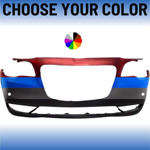 Front Bumper Cover For 2015-2023 Chrysler 300 With Sensors