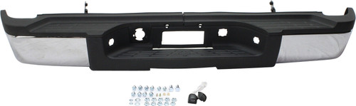 Rear Step Bumper For 2011-2013 Chevrolet Silverado 2500HD Steel Chrome