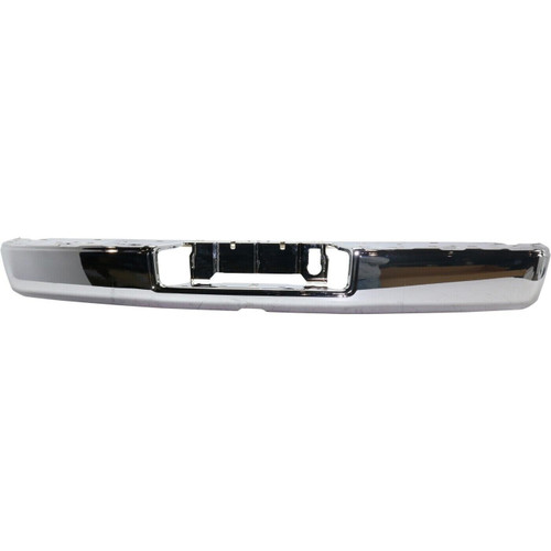Chrome Rear Bumper For 2016-2019 Nissan Titan Without Sensors