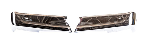 Left and Right Chrome Rear Bumper End Set For 2021-2024 Ford  F-150