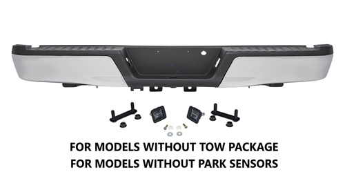 Complete Chrome Rear Bumper Assembly For 2015-2020 Ford  F-150