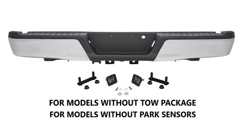 Complete Chrome Rear Bumper Assembly For 2015-2020 Ford  F-150