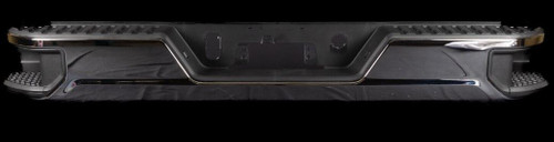 Complete Chrome Rear Bumper Assembly For 2020-2025 Sierra Silverado 2500 / 3500 Without Sensors