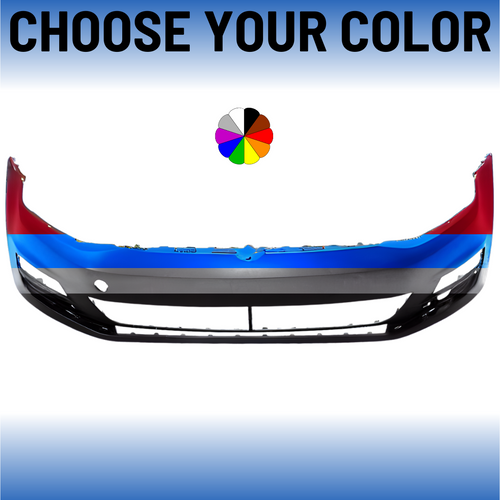 Front Bumper For 2015-2017 Volkswagen Golf  Without Park Assist